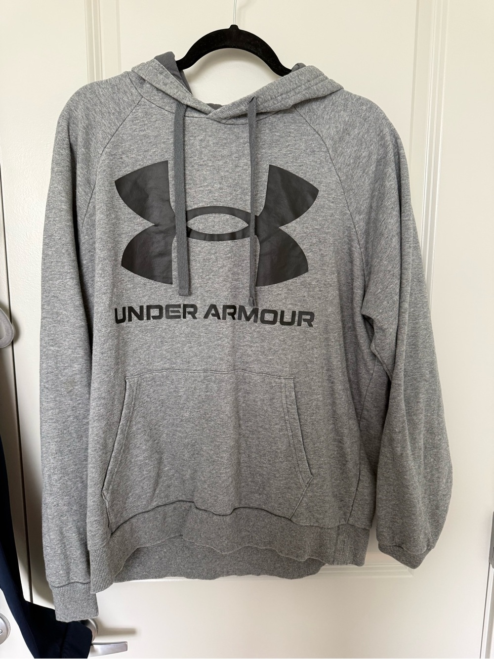Under Armour Gray Pullover Hoodie with Logo